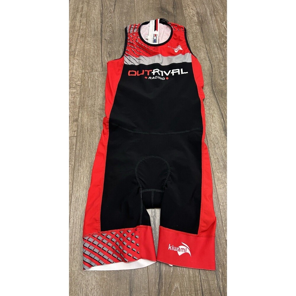 Kiwami Trisuit Small Adult Red Triathlon Half Zip Men